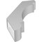 Ekena Millwork 4-in. W x 20-in. D x 32-in. H Olympic Architectural Grade PVC Knee Brace BRCP04X20X32OLY - alternate 4
